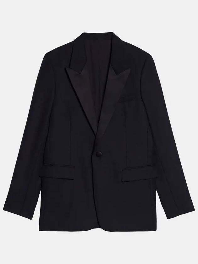 Single-Breasted Tailored Blazer Jacket Black - AMI - BALAAN 3