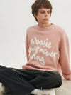 Slogan round knit sweater pink - BLONDNINE - BALAAN 2