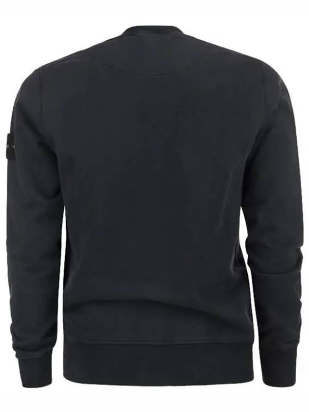 Wappen Patch Garment Dyed Sweatshirt Navy - STONE ISLAND - BALAAN 3