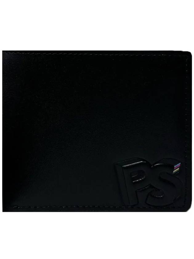 PS embossed logo half wallet black M2A 7774 MBRAND 79 - PAUL SMITH - BALAAN 1