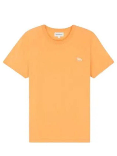 Baby Fox Patch Regular Short Sleeve T-Shirt Orange - MAISON KITSUNE - BALAAN 2