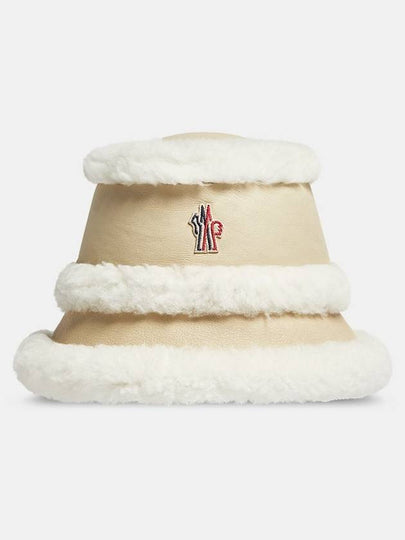 Shearling bucket hat beige - MONCLER - BALAAN 2