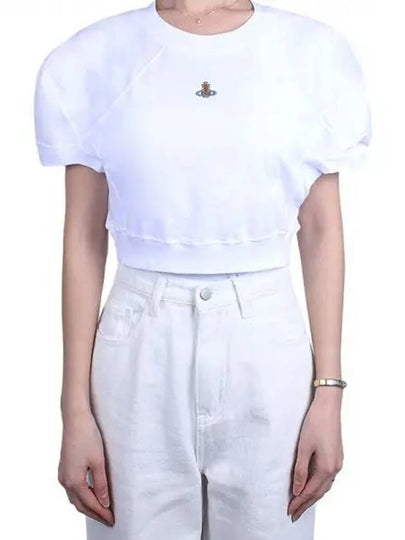 Women's Logo Short Sleeve T-Shirt White - VIVIENNE WESTWOOD - BALAAN 2