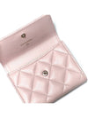 Cubic Logo Classic Caviar Half Wallet Pink AP3340 - CHANEL - BALAAN 4