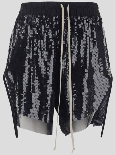 23 ss Black Silk LINING Track Shorts RO01C5375SEM10909 B0480133232 - RICK OWENS - BALAAN 2