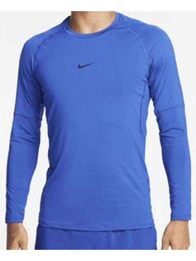 Men's Dri-FIT Slim Long Sleeve T-Shirt Blue - NIKE - BALAAN 2