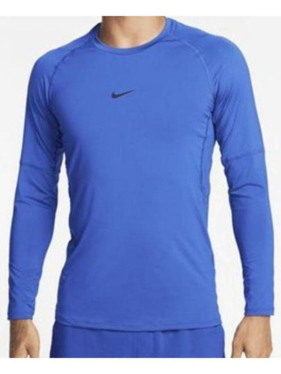 Men's Dri-FIT Slim Long Sleeve T-Shirt Blue - NIKE - BALAAN 2