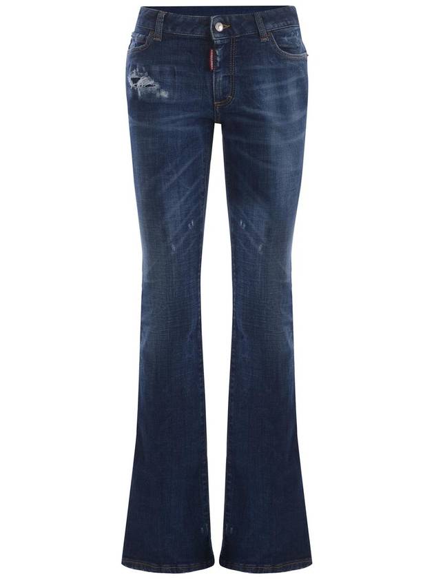 Denim Straight Pants S72LB0707 S30872 470 BLUE - DSQUARED2 - BALAAN 2