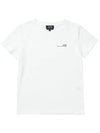 Item Logo Crew Neck Short Sleeve T-Shirt White - A.P.C. - BALAAN 2