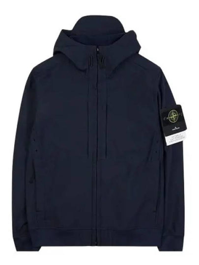 Soft Shell RE Dye Technology Hooded Jacket Navy - STONE ISLAND - BALAAN 2