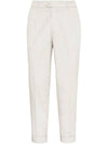 Lace Sure Fit Cotton Straight Pants Light Beige - BRUNELLO CUCINELLI - BALAAN 1