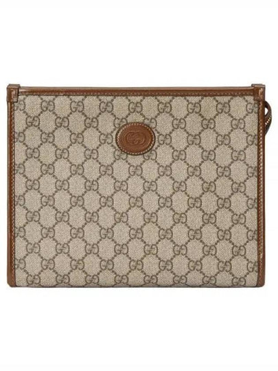 Interlocking G Beauty Case Clutch Bag Beige - GUCCI - BALAAN 2