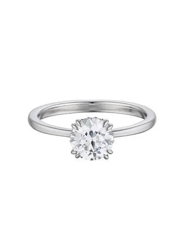 Stilla Cocktail Round Cut Zirconia Ring Silver - SWAROVSKI - BALAAN 2