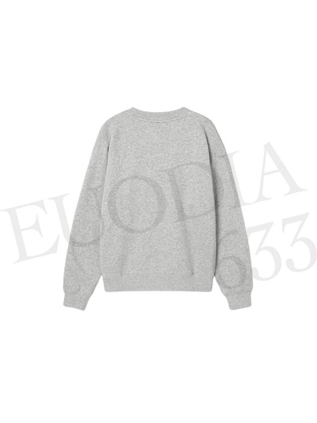 College Fox Print Sweatshirt Light Grey Melange - MAISON KITSUNE - BALAAN 3