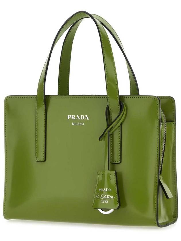 Re-Edition 1995 Brushed Leather Hand Mini Bag Green - PRADA - BALAAN 3