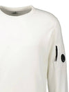 Lens Wappen Light Fleece Sweatshirt White - CP COMPANY - BALAAN 5