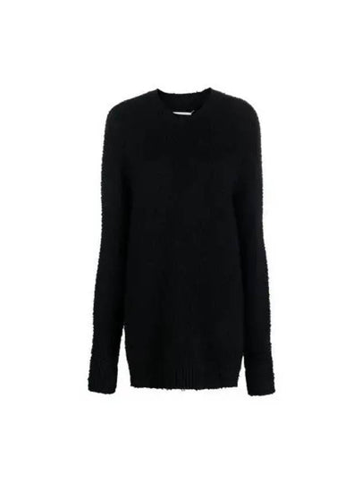 Women's Fur Effect Knit Top Black - MAISON MARGIELA - BALAAN 2