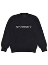 Logo Wool Knit Top Black - GIVENCHY - BALAAN 2