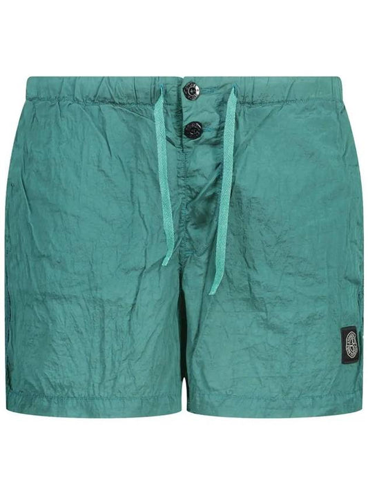 Wappen Patch Nylon Metal Swim Shorts Aqua Blue - STONE ISLAND - BALAAN 2