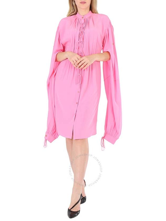 Burberry Ladies Bubblegum Pink Joyce Silk Dress, Brand Size 4 (US Size 2) - BURBERRY - BALAAN 1