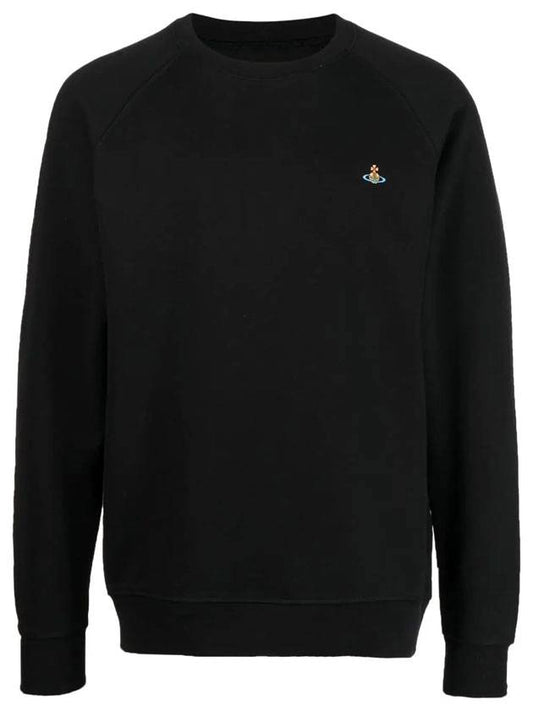 ORB Logo Crewneck Sweatshirt Black - VIVIENNE WESTWOOD - BALAAN.