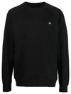 ORB Logo Crewneck Sweatshirt Black - VIVIENNE WESTWOOD - BALAAN 1