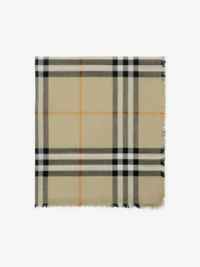 Checked Wool Scarf Green - BURBERRY - BALAAN 2