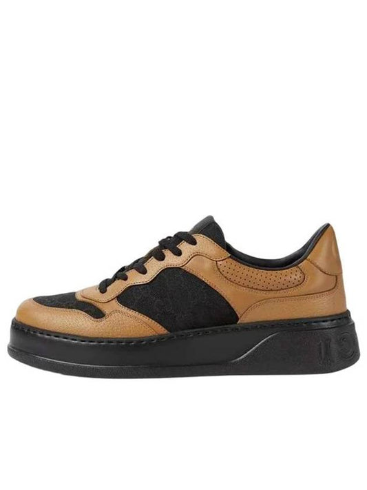 GG Jacquard Low Top Sneakers Brown - GUCCI - BALAAN 2