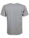 Logo Patch Cotton Short Sleeve T-Shirt Dust Melange Grey - STONE ISLAND - BALAAN 3