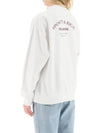 Studio Crew Neck Cotton Sweatshirt White - SPORTY & RICH - BALAAN 5