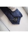 CC round logo tie blue AA9629 - CHANEL - BALAAN 7