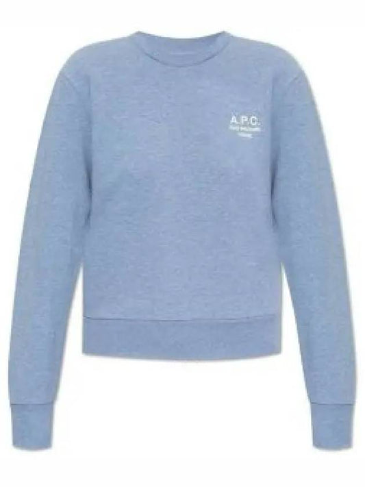 Rue Madame Cotton Sweatshirt Blue - A.P.C. - BALAAN 2