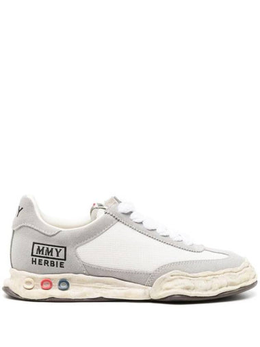 Herbie Distressed Effect Low Top Sneakers White - MAISON MIHARA YASUHIRO - BALAAN 1