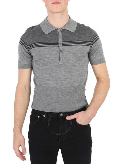 short sleeve panel polo shirt MKP086AY1014 - THOM BROWNE - BALAAN 2