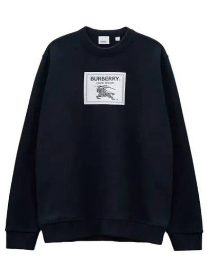 Men's Prorsum Label Cotton Sweatshirt Navy - BURBERRY - BALAAN 2