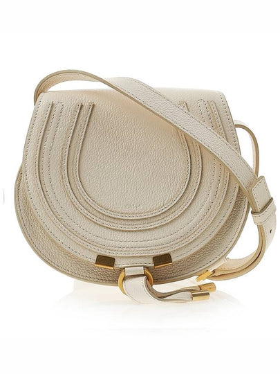 Marcie Saddle Small Grained Leather Cross Bag Ivory - CHLOE - BALAAN 2