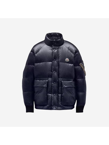 Martineau Short Down Padding Night Blue - MONCLER - BALAAN 1