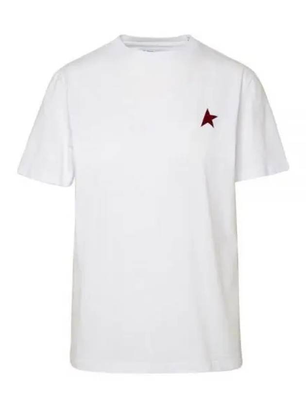 Small Star Crew Neck Short Sleeve T-Shirt White - GOLDEN GOOSE - BALAAN 2