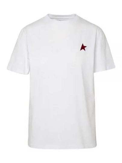 Small Star Crew Neck Short Sleeve T-Shirt White - GOLDEN GOOSE - BALAAN 2