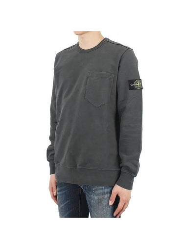 Wappen Patch Pocket Sweatshirt Grey - STONE ISLAND - BALAAN 1