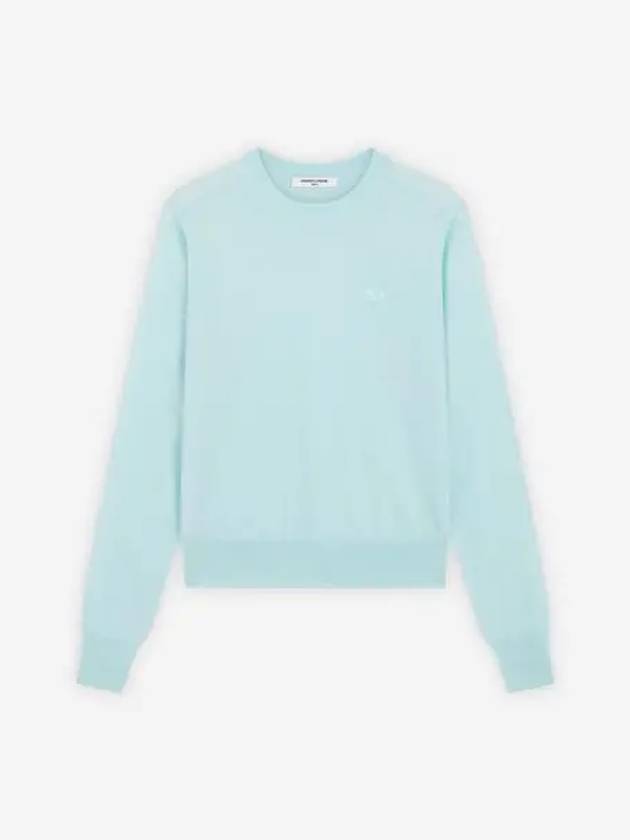 Women's Baby Fox Patch Regular Knit Top Mint - MAISON KITSUNE - BALAAN 2