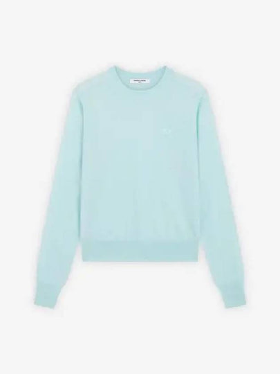 Women's Baby Fox Patch Regular Knit Top Mint - MAISON KITSUNE - BALAAN 2