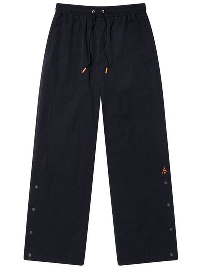 Men's Woven Side Snap Wide Pants Black - ROND&DEMARRER - BALAAN 2