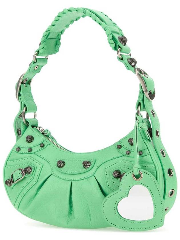 Le Cagole XS Lambskin Shoulder Bag Light Green - BALENCIAGA - BALAAN 3