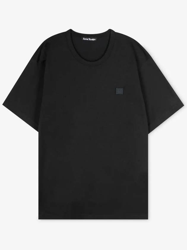 Face Logo Crew Neck Short Sleeve T-Shirt Black - ACNE STUDIOS - BALAAN 3