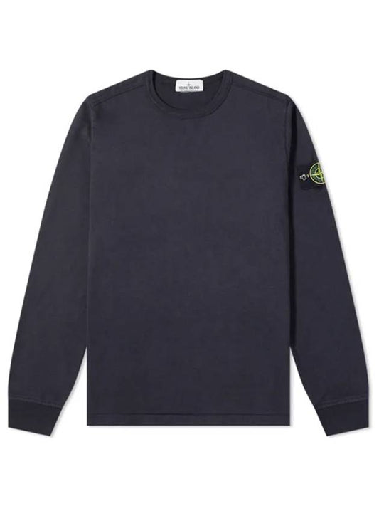 Wappen Patch Crew Neck Sweatshirt Navy - STONE ISLAND - BALAAN 2