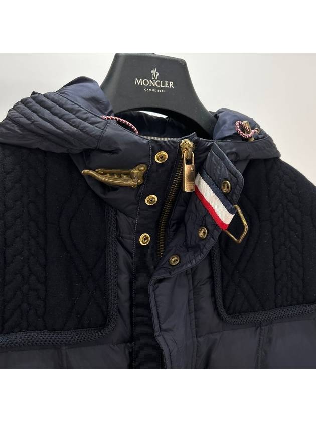 Gamma Blue Padded Hood Jumper Navy Size 1 - MONCLER - BALAAN 6