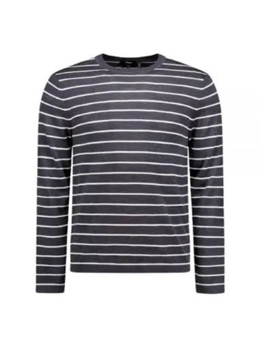 FULL STRIPE CREW SWEATER O0781703 1ZT - THEORY - BALAAN 1