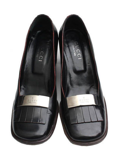 Black chunky heel shoes 37 half C - GUCCI - BALAAN 2