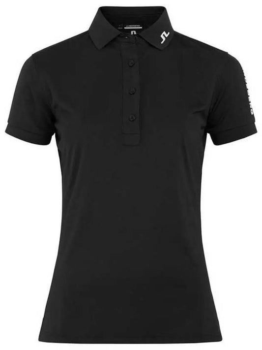 Women's Tour Tech Golf Polo Black - J.LINDEBERG - BALAAN 2